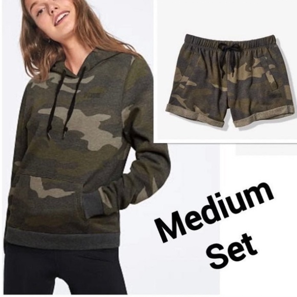 NWT VS PINK CAMO SET